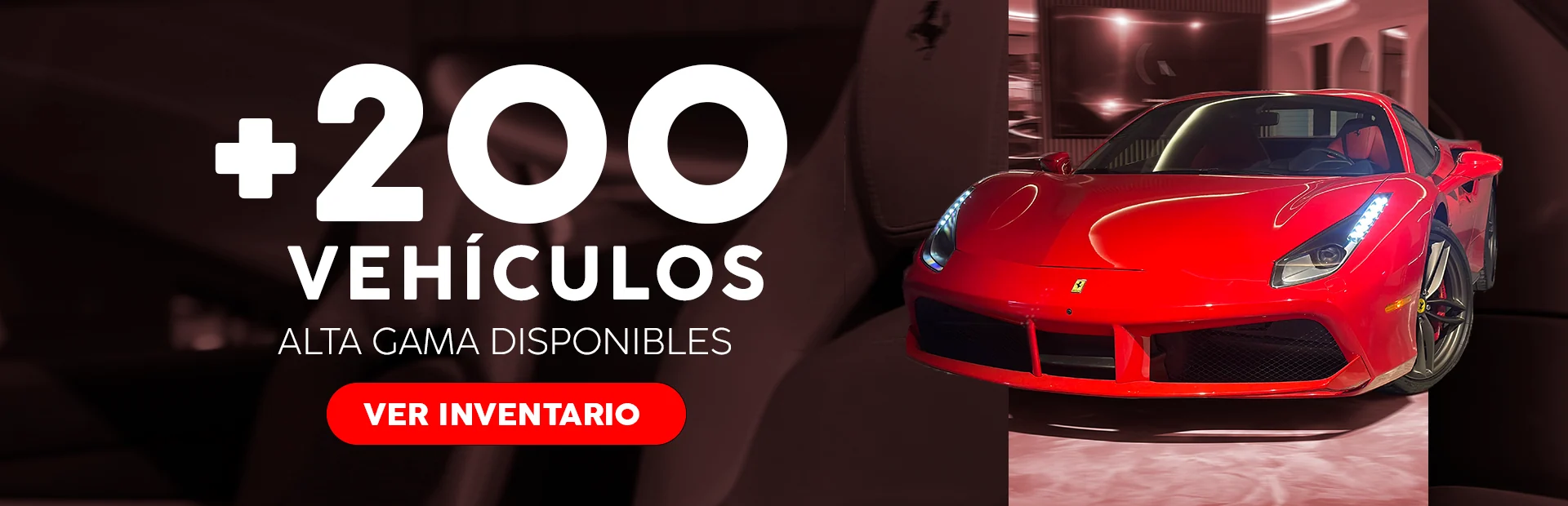 Más de 200 vehículos alta gama disponibles